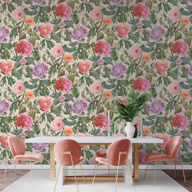 Dutch Wallcoverings Dutch Wallcoverings - FC Arboretum- Botanicus Cream - Vliesbehang - 10m x 53cm - 99427
