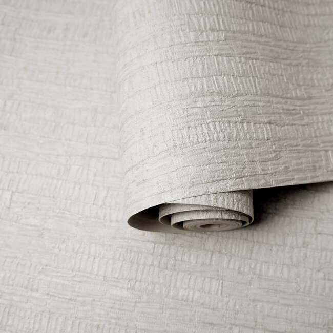 Dutch Wallcoverings Dutch Wallcoverings - FC Eleganza- Ornella Bark Grey - Vinyl op papier - 10m x 53cm - 35273