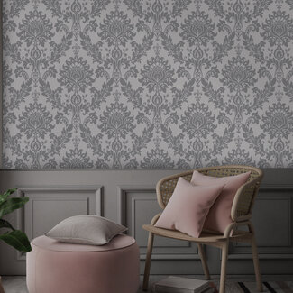 Dutch Wallcoverings Dutch Wallcoverings - FC Eleganza- Clara Grey - 35391
