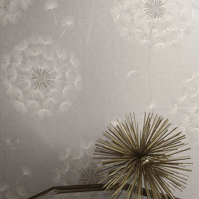 Dutch Wallcoverings Dutch Wallcoverings - FC Eleganza- Allora Grey - Vinyl op papier - 10m x 53cm - 36001