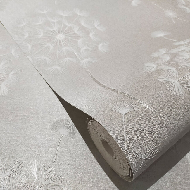 Dutch Wallcoverings Dutch Wallcoverings - FC Eleganza- Allora Grey - Vinyl op papier - 10m x 53cm - 36001