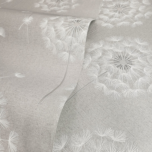 Dutch Wallcoverings Dutch Wallcoverings - FC Eleganza- Allora Grey - Vinyl op papier - 10m x 53cm - 36001