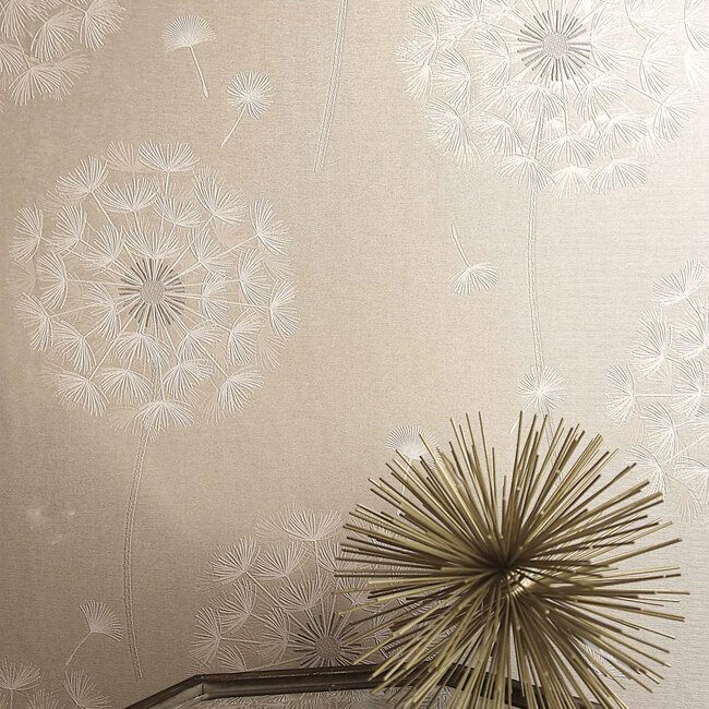 Dutch Wallcoverings Dutch Wallcoverings - FC Eleganza- Allora Cream - Vinyl op papier - 10m x 53cm - 36002