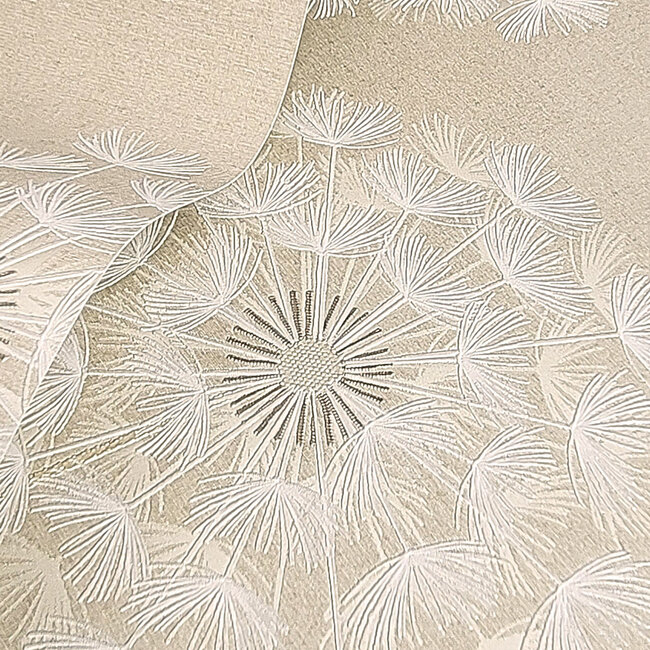 Dutch Wallcoverings Dutch Wallcoverings - FC Eleganza- Allora Cream - Vinyl op papier - 10m x 53cm - 36002