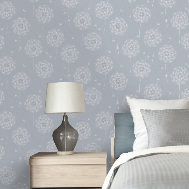 Dutch Wallcoverings Dutch Wallcoverings - FC Eleganza- Allora Blue - Vinyl op papier - 10m x 53cm - 36003