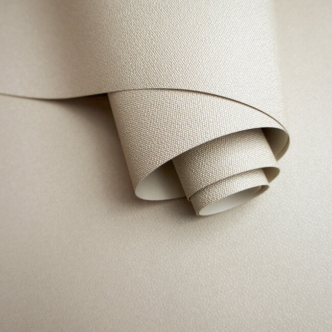 Dutch Wallcoverings Dutch Wallcoverings - FC Eleganza- Allora texture cream - Vinyl op papier - 10m x 53cm - 36032