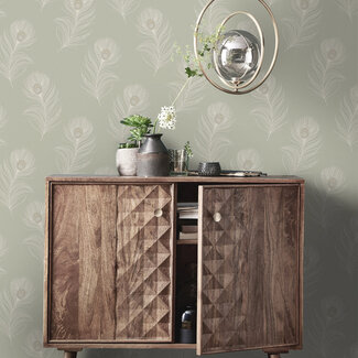 Dutch Wallcoverings Dutch Wallcoverings - FC Eleganza- Pavone Sage - 36240