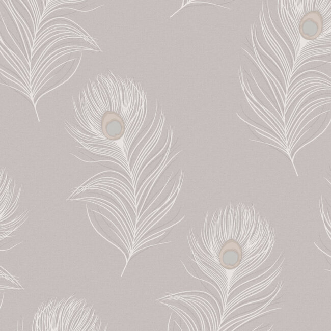 Dutch Wallcoverings Dutch Wallcoverings - FC Eleganza- Pavone Heather - Vinyl op papier - 10m x 53cm - 36243