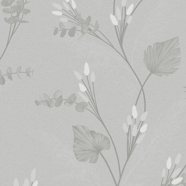 Dutch Wallcoverings Dutch Wallcoverings - FC Eleganza- Amarante Grey - Vinyl op papier - 10m x 53cm - 36251