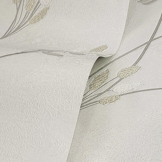 Dutch Wallcoverings Dutch Wallcoverings - FC Eleganza- Amarante Cream - Vinyl op papier - 10m x 53cm - 36253