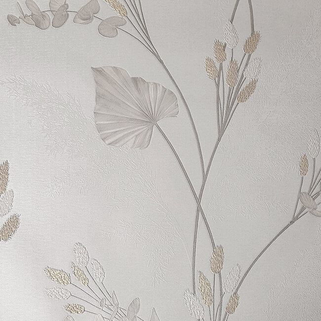 Dutch Wallcoverings Dutch Wallcoverings - FC Eleganza- Amarante Cream - Vinyl op papier - 10m x 53cm - 36253