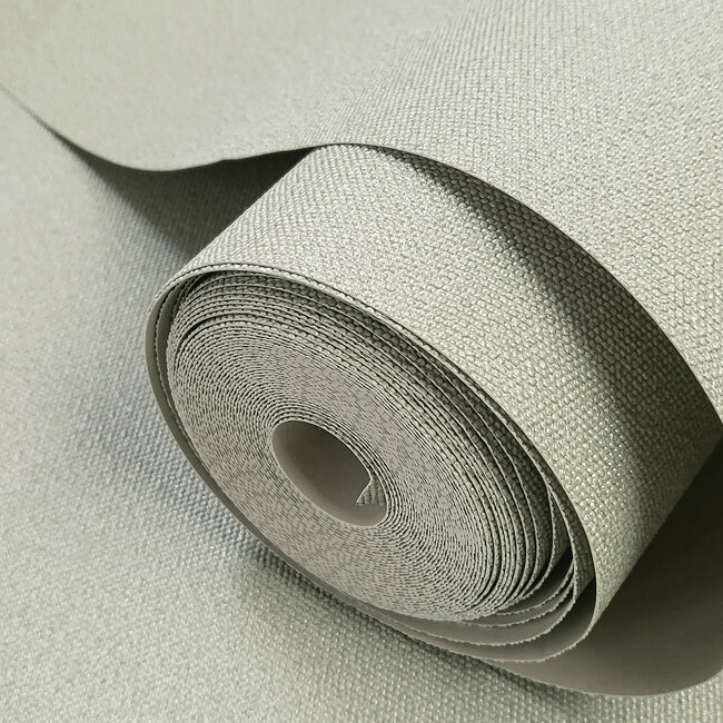 Dutch Wallcoverings Dutch Wallcoverings - FC Eleganza- Allora Texture Sage - Vinyl op papier - 10m x 53cm - 36260