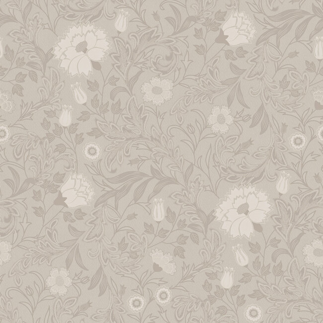 Dutch Wallcoverings Dutch Wallcoverings - FC Eleganza- Bilbury Beige - Vinyl op papier - 10m x 53cm - 36302