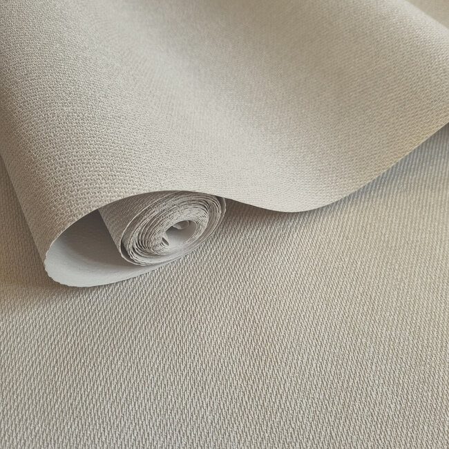 Dutch Wallcoverings Dutch Wallcoverings - FC Eleganza- Weave Beige - Vinyl op papier - 10m x 53cm - 36319