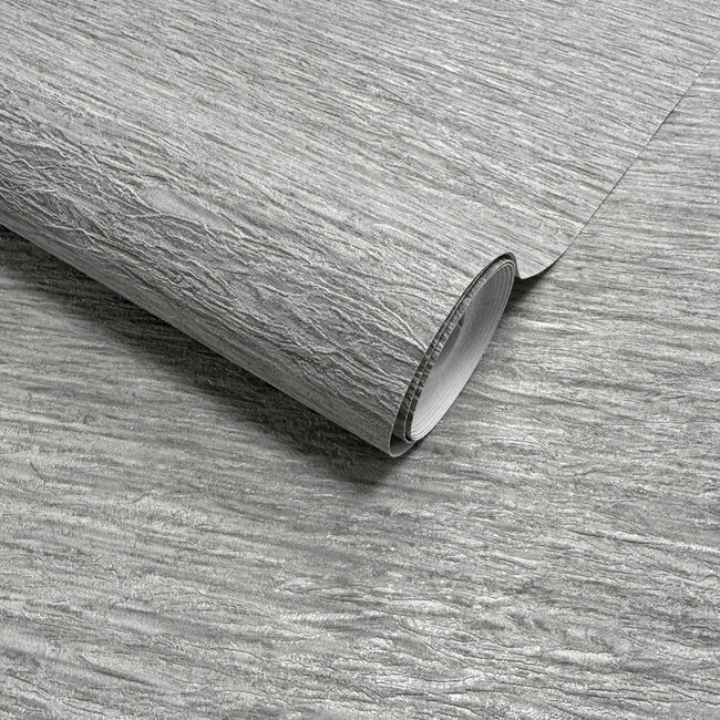 Dutch Wallcoverings Dutch Wallcoverings - FC Eleganza- Ondulato Grey - Vinyl op papier - 10m x 53cm - 36395