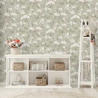 Dutch Wallcoverings Dutch Wallcoverings - FC Eleganza- Petalina Sage - 36401