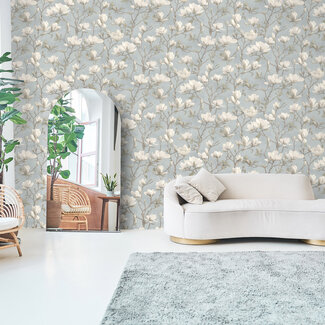 Dutch Wallcoverings Dutch Wallcoverings - FC Eleganza- Petalina Blue - 36404