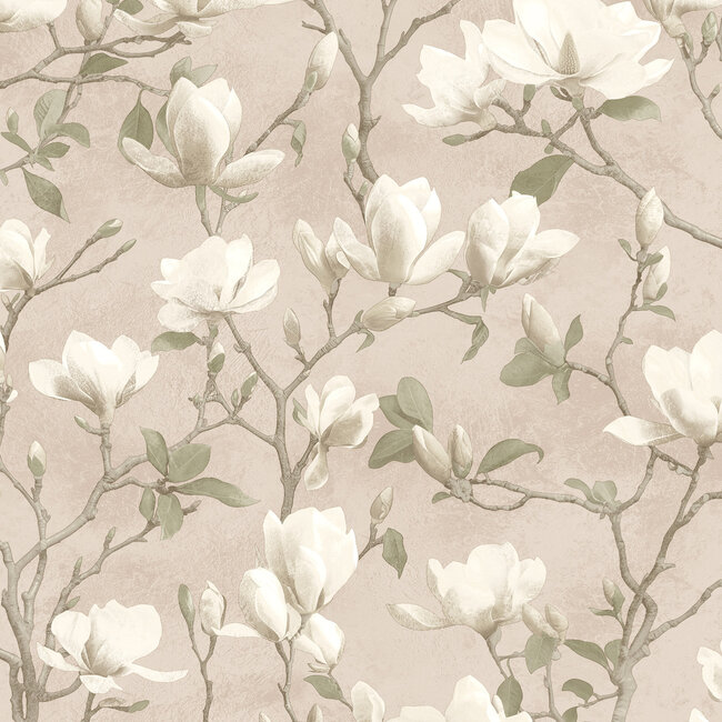 Dutch Wallcoverings Dutch Wallcoverings - FC Eleganza- Petalina Pink - Vinyl op papier - 10m x 53cm - 36405