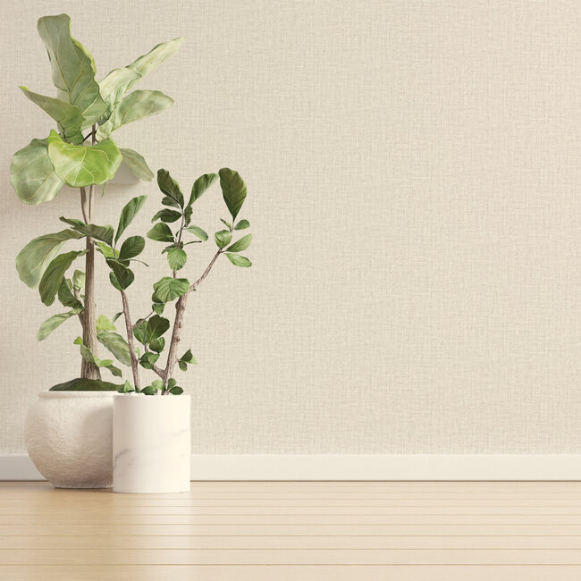 Dutch Wallcoverings Dutch Wallcoverings - FC Eleganza- Tessuto Plain Dove   - Vinyl op papier - 10m x 53cm - 36411