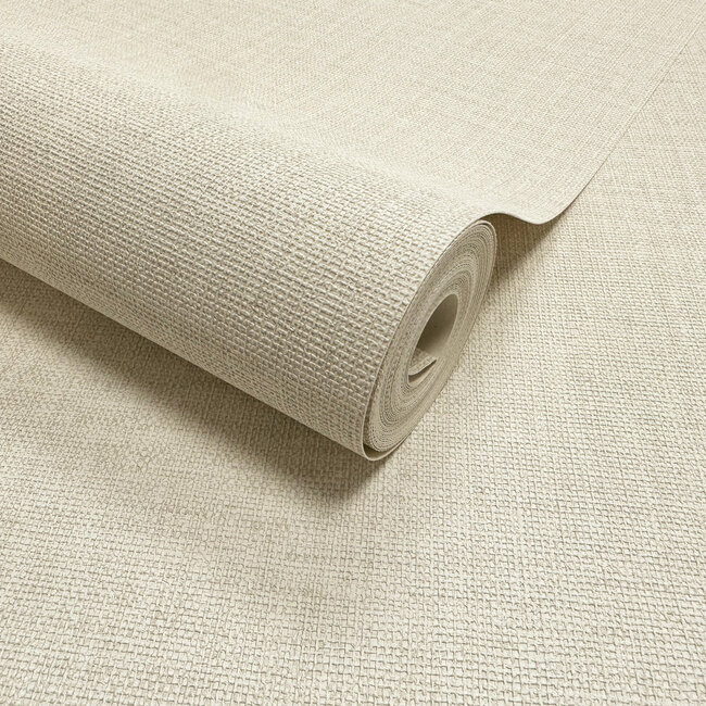 Dutch Wallcoverings Dutch Wallcoverings - FC Eleganza- Tessuto Plain Dove   - Vinyl op papier - 10m x 53cm - 36411