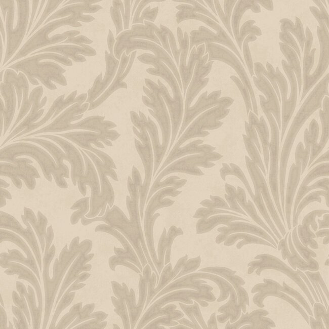 Dutch Wallcoverings Dutch Wallcoverings - FC Eleganza- Acanthus Beige - Vinyl op papier - 10m x 53cm - 36431