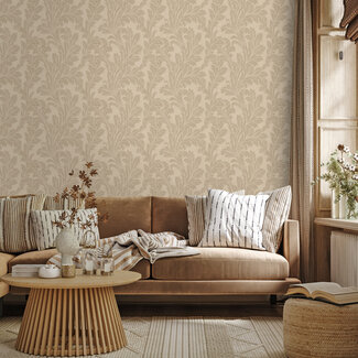 Dutch Wallcoverings Dutch Wallcoverings - FC Eleganza- Acanthus Taupe - 36432
