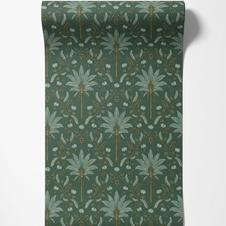 Dutch Wallcoverings Dutch Wallcoverings - FC Journey to the East - Ariara Green  - 91790