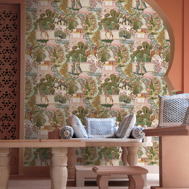 Dutch Wallcoverings Dutch Wallcoverings - FC Journey to the East - Jal Mahal Multi - Vliesbehang - 10m x 53cm - 91800