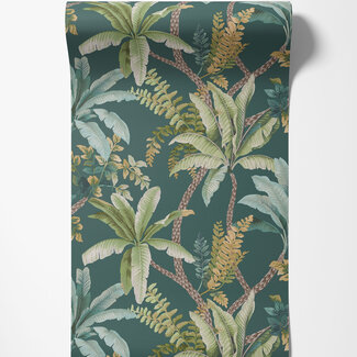 Dutch Wallcoverings Dutch Wallcoverings - FC Journey to the East - Saranda Teal - 91821
