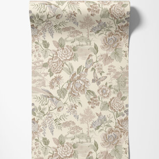 Dutch Wallcoverings Dutch Wallcoverings - FC Journey to the East - Hana cream - 91833