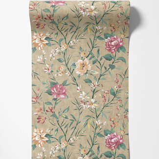 Dutch Wallcoverings Dutch Wallcoverings - FC Journey to the East - Sazanka Taupe - 91851