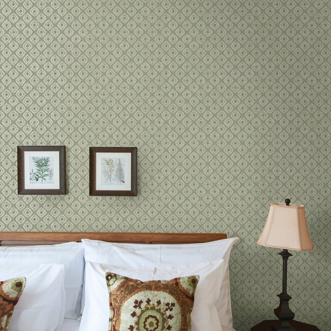 Dutch Wallcoverings Dutch Wallcoverings - FC Journey to the East - Sunstone Sage - Vliesbehang - 10m x 53cm - 91870