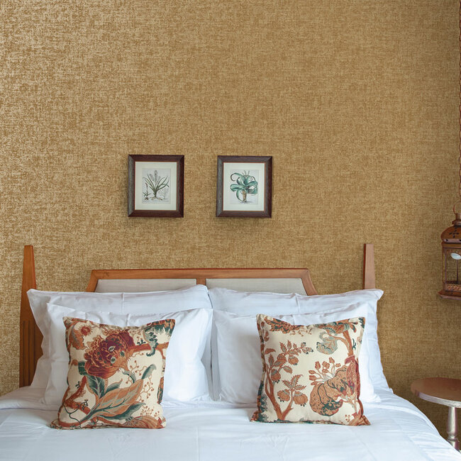 Dutch Wallcoverings Dutch Wallcoverings - FC Journey to the East - Ajanta copper  - Vliesbehang - 10m x 53cm - 91880