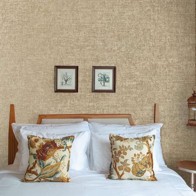 Dutch Wallcoverings Dutch Wallcoverings - FC Journey to the East - Ajanta Taupe - Vliesbehang - 10m x 53cm - 91882