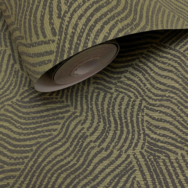 Dutch Wallcoverings Dutch Wallcoverings - FC Sahara- Tenere Olive - Vliesbehang - 10m x 53cm - 66013