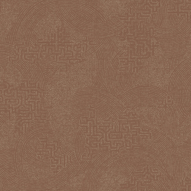 Dutch Wallcoverings Dutch Wallcoverings - FC Sahara- Richat Rust - Vliesbehang - 10m x 53cm - 66026