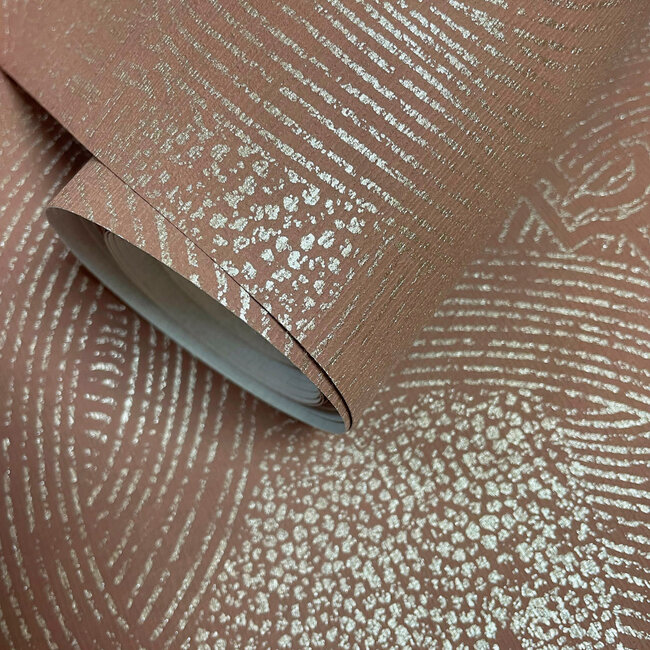 Dutch Wallcoverings Dutch Wallcoverings - FC Sahara- Richat Rust - Vliesbehang - 10m x 53cm - 66026