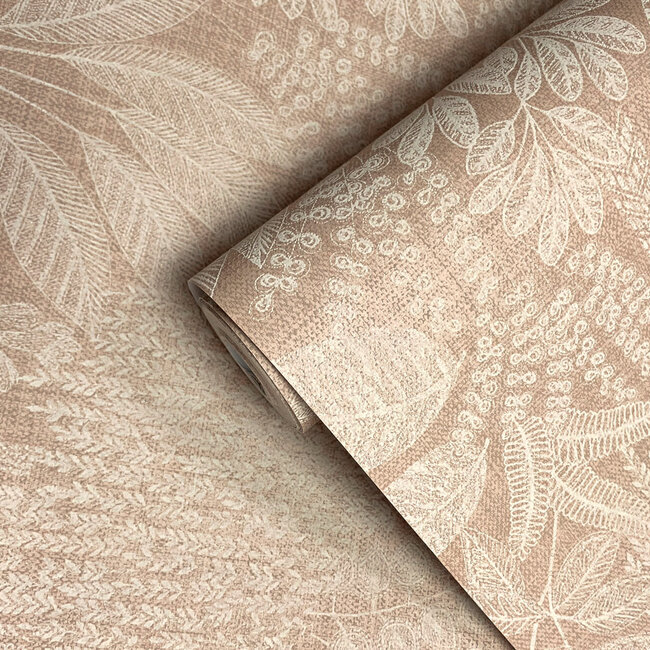 Dutch Wallcoverings Dutch Wallcoverings - FC Sahara- Oasis Plaster Pink - Vliesbehang - 10m x 53cm - 66050