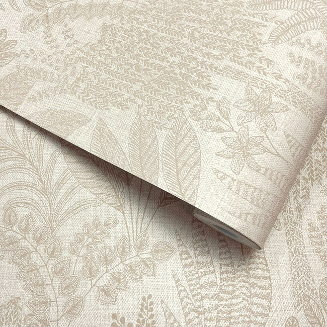 Dutch Wallcoverings Dutch Wallcoverings - FC Sahara- Oasis Cream - Vliesbehang - 10m x 53cm - 66051