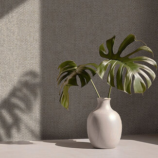 Dutch Wallcoverings Dutch Wallcoverings - FC Sahara- Sinamay Stone Grey - 66081