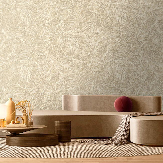 Dutch Wallcoverings Dutch Wallcoverings - FC Sahara- Pindo Ivory Beads - Vliesbehang - 10m x 53cm - 99447