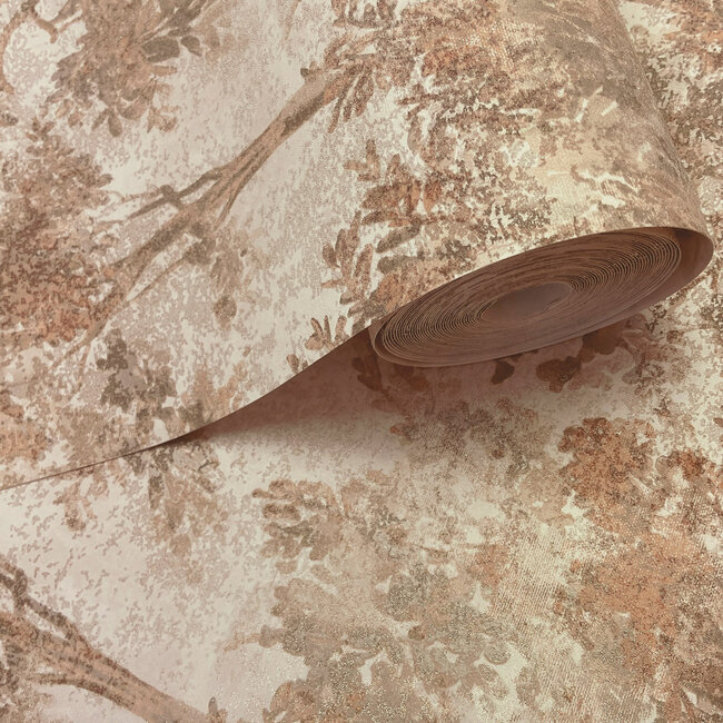 Dutch Wallcoverings Dutch Wallcoverings - FC Sahara- Tipu Terracotta Beads - Vliesbehang - 10m x 53cm - 99502