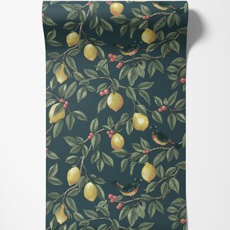 Dutch Wallcoverings Dutch Wallcoverings - FC Tales of the Manor - Ponderosa Teal - 91891