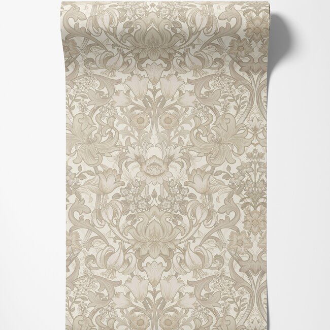 Dutch Wallcoverings Dutch Wallcoverings - FC Tales of the Manor - Fleurmont Neutral - Vliesbehang - 10m x 53cm - 91901