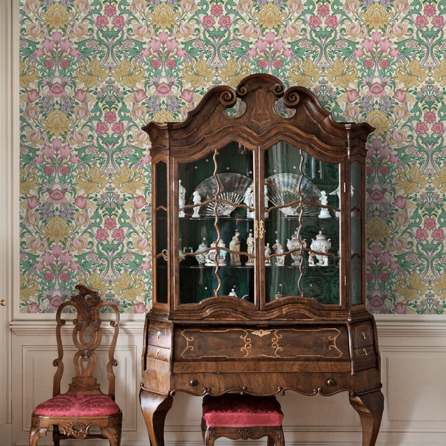 Dutch Wallcoverings Dutch Wallcoverings - FC Tales of the Manor - Fleurmont Cream - Vliesbehang - 10m x 53cm - 91902