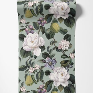 Dutch Wallcoverings Dutch Wallcoverings - FC Tales of the Manor - Pendula Aqua - 91912