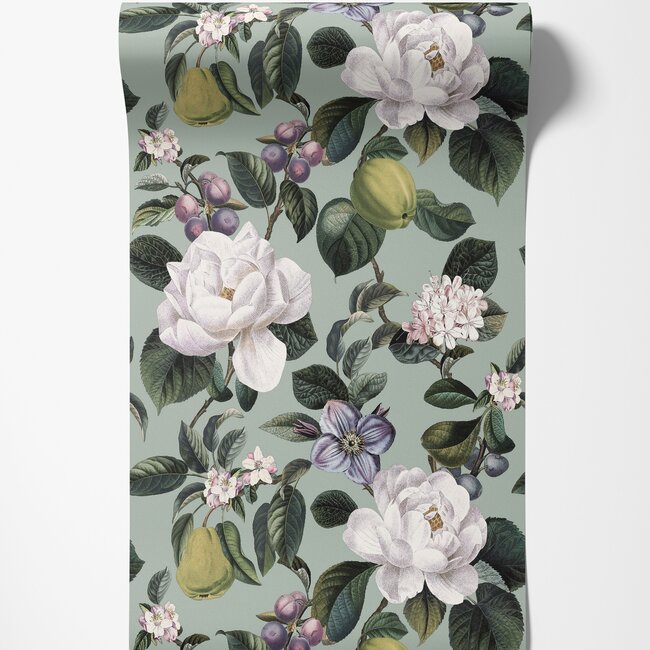 Dutch Wallcoverings Dutch Wallcoverings - FC Tales of the Manor - Pendula Aqua - Vliesbehang - 10m x 53cm - 91912