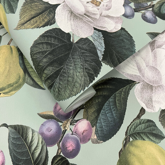 Dutch Wallcoverings Dutch Wallcoverings - FC Tales of the Manor - Pendula Aqua - Vliesbehang - 10m x 53cm - 91912