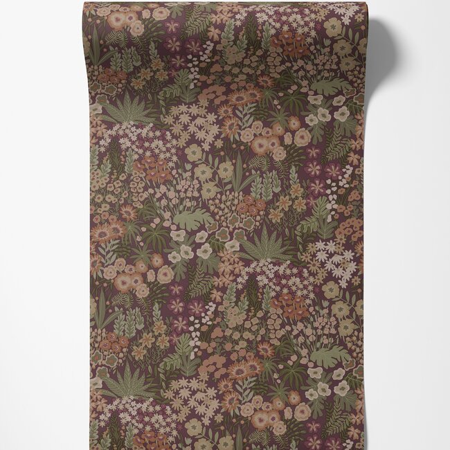 Dutch Wallcoverings Dutch Wallcoverings - FC Tales of the Manor - Lysandra Mulberry - Vliesbehang - 10m x 53cm - 91922