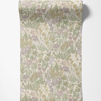 Dutch Wallcoverings Dutch Wallcoverings - FC Tales of the Manor - Lysandra Cream/Heather - 91923